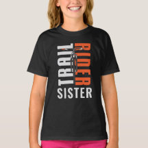 Trail Rider Biker Sister Custom Family Cyclist