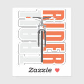Trail Rider Mountain Bike Rider Sticker (Vel)