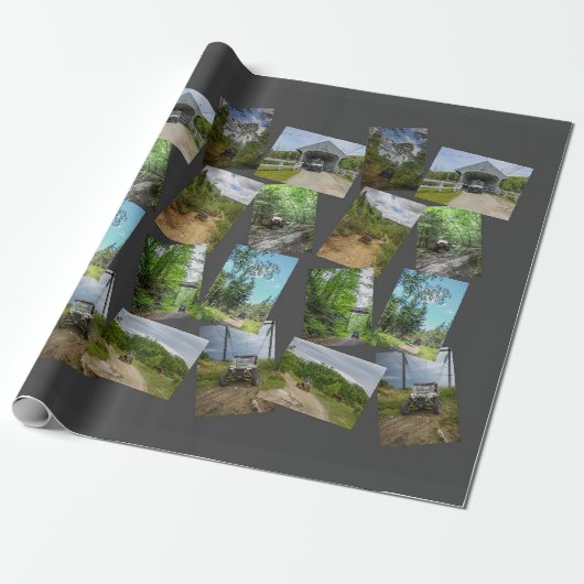Trail Riding 2 Wrapping Paper Cadeaupapier (Uitgerold)