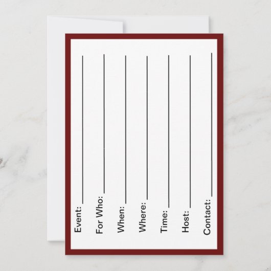 Trail Riding 6 Uitnodiging (Achterkant)