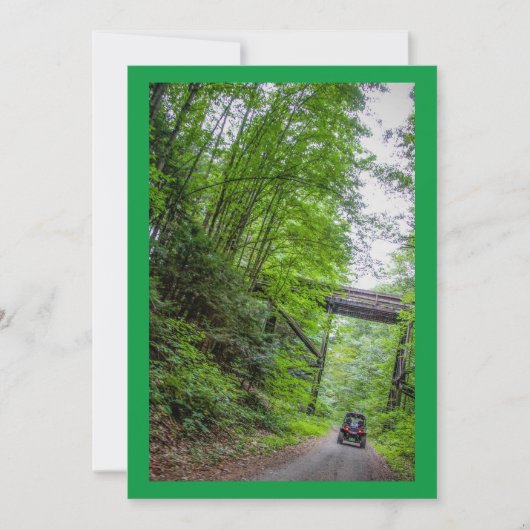 Trail Riding 8 Vaste uitnodiging, formaat: 5 x 7 i Kaart (Voorkant)