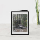 Trail Riding 9 Blank Wenskaart Bedankkaart (Voorkant)