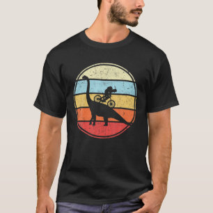 Trail Riding MTB Dinosaur Mountain Biking Dino off T-shirt