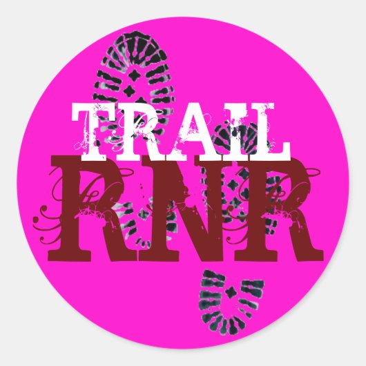 TRAIL RNR RONDE STICKER (Voorkant)