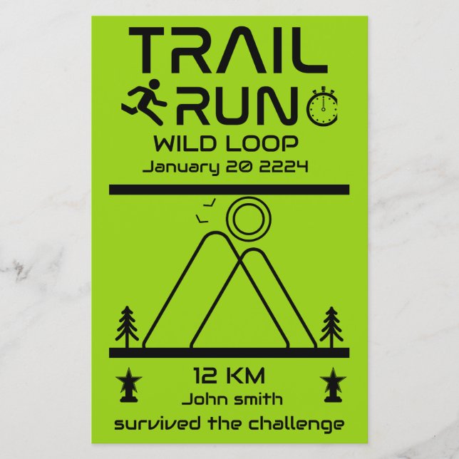 Trail Run Competition Award (Voorkant)
