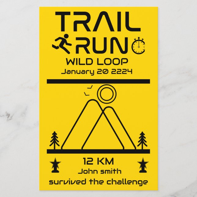 Trail Run Competition Award (Voorkant)