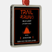 Trail Run Competition Award Metalen Ornament (Rechts)