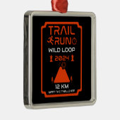 Trail Run Competition Award Metalen Ornament (Rechts)