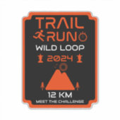 Trail Run Competition Award Sticker (Voorkant)