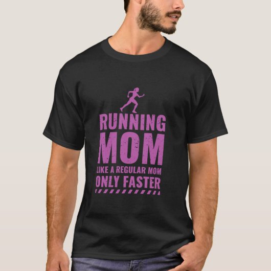 Trail Runner Funny Fitness Hardlopen Marathon Mama T-shirt (Voorkant)