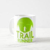 Trail Runner Hardlopen Trailroutes Koffiemok (Voorkant links)