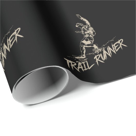 Trail Runner Joggen am Berg Cadeaupapier (Rol Hoek)