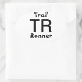 Trail Runner Ovale Sticker (Tas)