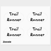 Trail Runner Ovale Sticker (Vel)