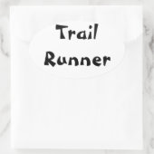 Trail Runner Ovale Sticker (Tas)