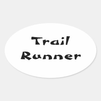 Trail Runner Ovale Sticker