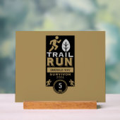 Trail Runner Race Competitie Acryl Bord (Neutraal)