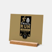 Trail Runner Race Competitie Acryl Bord (Hoek)