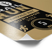 Trail Runner Race Competitie Foto Afdruk (Hoek)