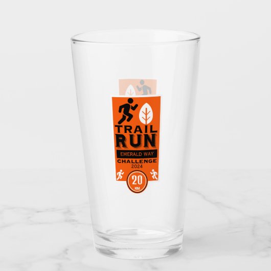 Trail Runner Race Competitie Glas (Voorkant)