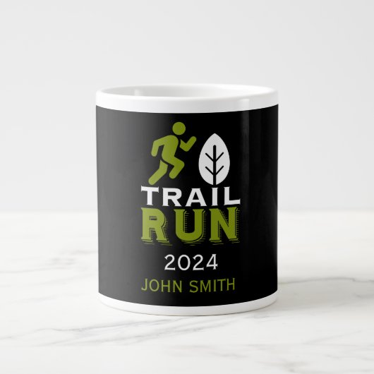 Trail Runner Race Competitie Grote Koffiekop (Voorkant)