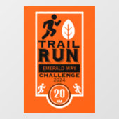 Trail Runner Race Competitie Raamsticker (Vel)