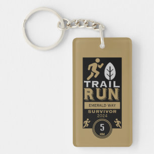 Trail Runner Race Competitie Sleutelhanger