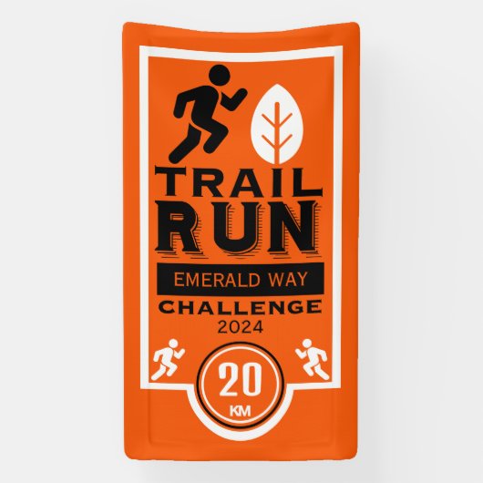 Trail Runner Race Competitie Spandoek (Verticaal)