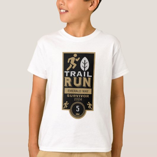 Trail Runner Race Competitie T-shirt (Voorkant)