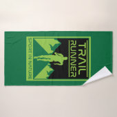 Trail Runner Sport in Natuur Badhanddoek (Badhanddoek)