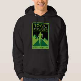 Trail Runner Sport in Natuur Hoodie