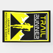 Trail Runner Sport in Natuur Spandoek (Horizontaal)