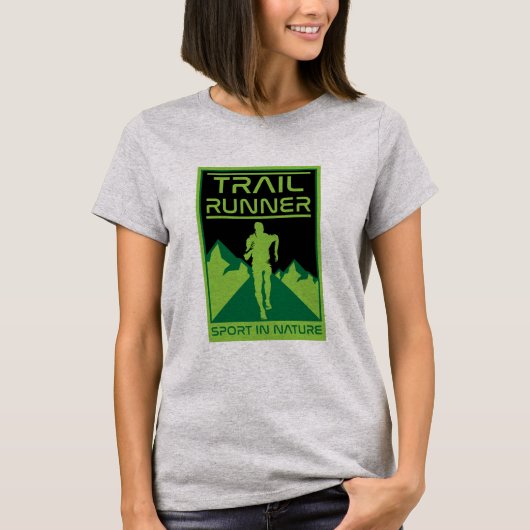 Trail Runner Sport in Natuur T-shirt (Voorkant)