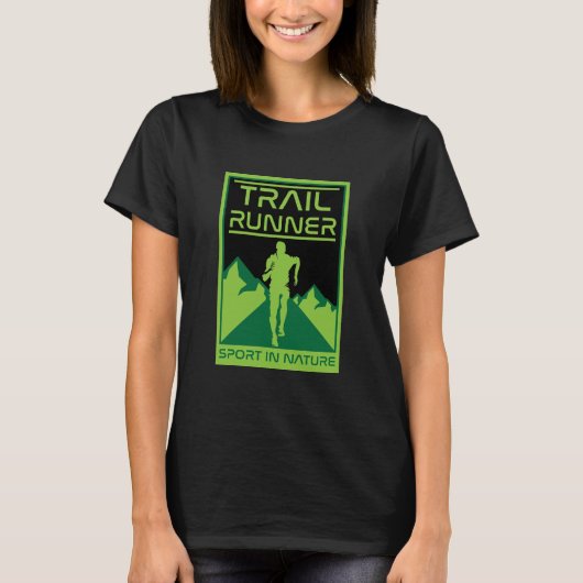 Trail Runner Sport in Natuur T-shirt (Voorkant)