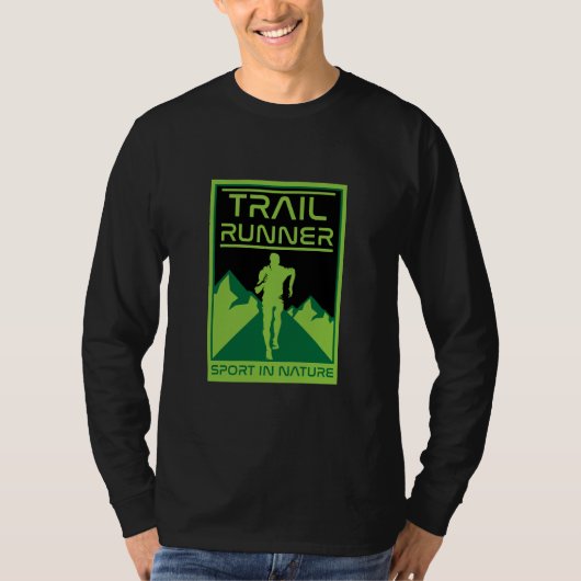 Trail Runner Sport in Natuur T-shirt (Voorkant)