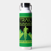 Trail Runner Sport in Natuur Waterfles (Voorkant)