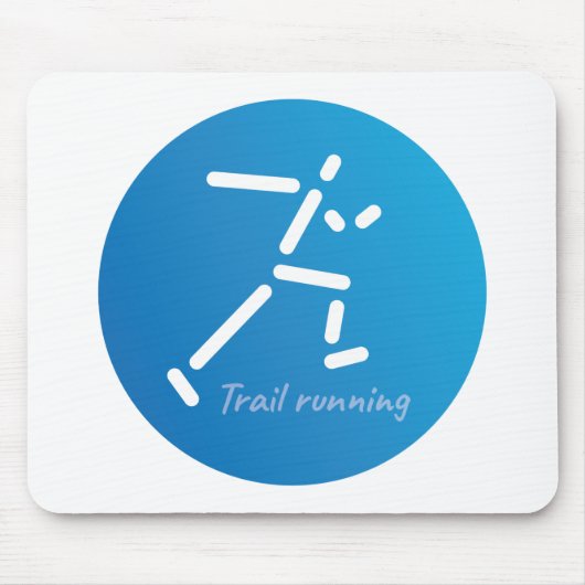 Trail Running design Muismat (Voorkant)
