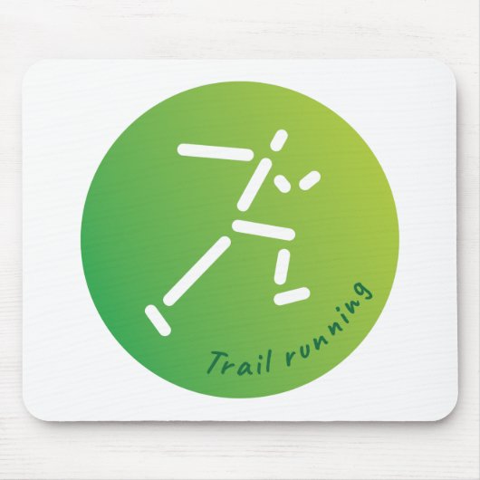 Trail Running design Muismat (Voorkant)