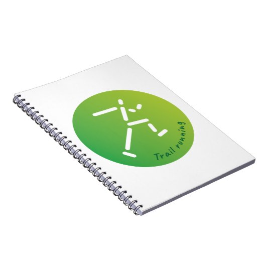 Trail Running design Notitieboek (Rechterzijde)