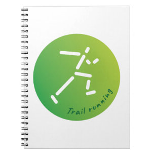 Trail Running design Notitieboek