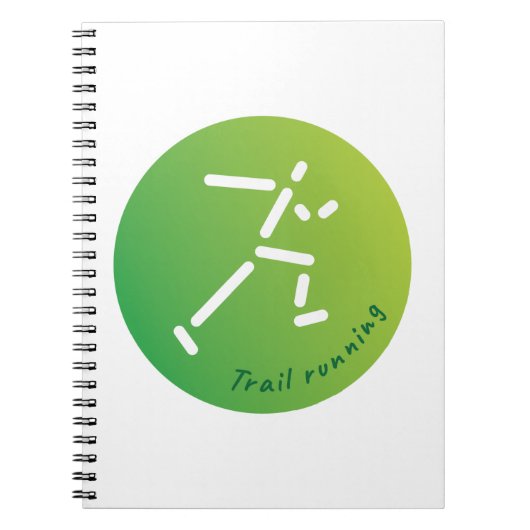 Trail Running design Notitieboek (Voorkant)