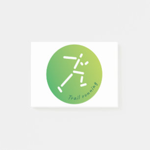 Trail Running design Post-it® Notes