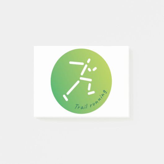 Trail Running design Post-it® Notes (Voorkant)