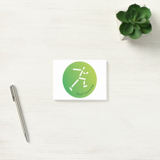 Trail Running design Post-it® Notes (Kantoor)