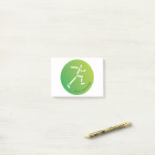 Trail Running design Post-it® Notes (Op bureau)