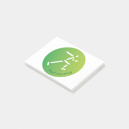 Trail Running design Post-it® Notes (Schuin)