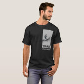 Trail Running Draw Minimalist Runner Mountains T-shirt (Voorkant volledig)