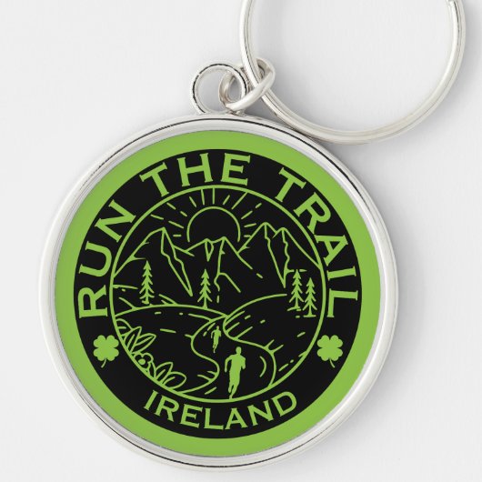 Trail Running Ierland Sleutelhanger (Voorkant)