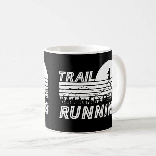 Trail Running im Sonnenuntergang mit Bergen und Wa Koffiemok (Voorkant rechts)