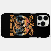 Trail Running is Mijn Pensioenplan Case-Mate iPhone Case (Achterkant (horizontaal))